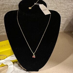 Kendra Scott Kyocera Cherries Necklace